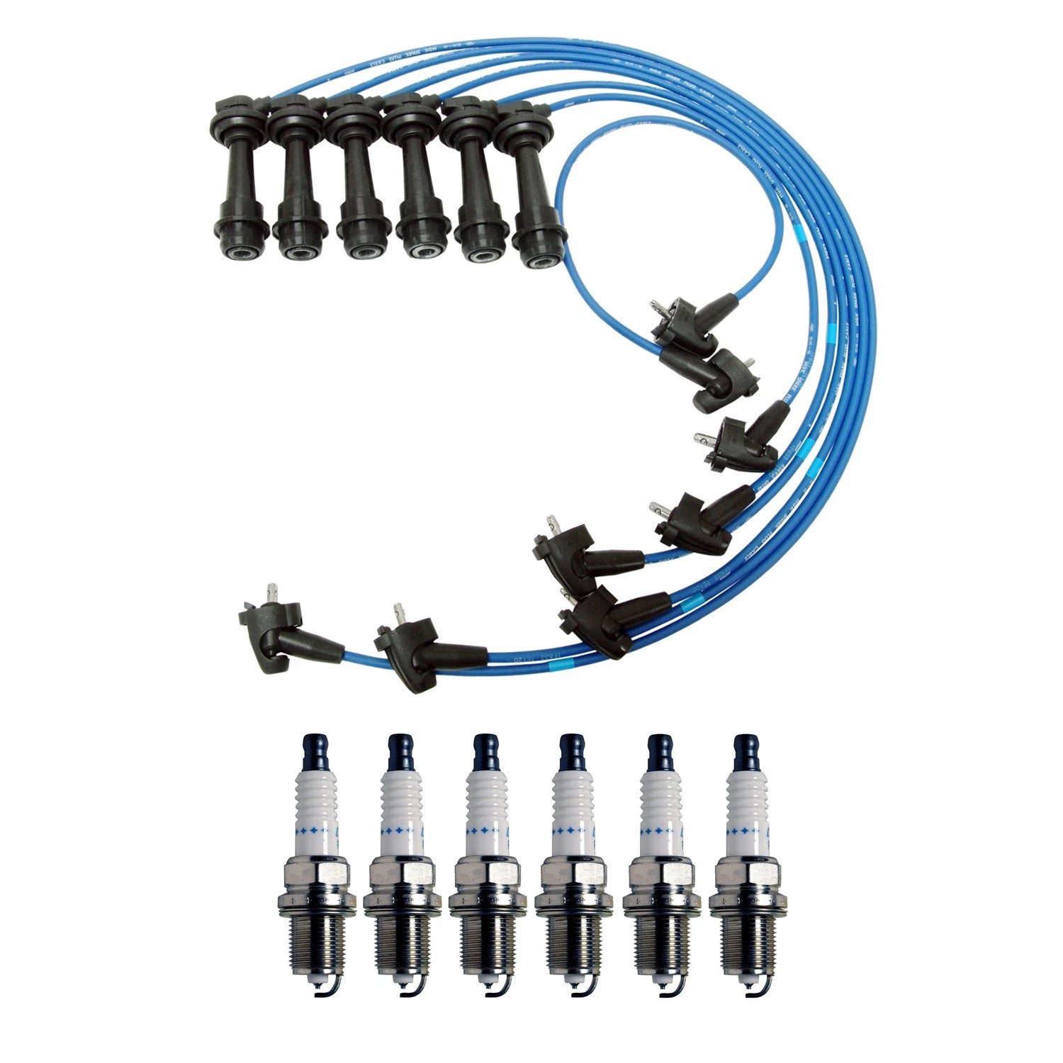 NGK 5mm Wire Set & Denso Platinum Spark Plug Kit for GS300 SC300 Supra (1992–2005)