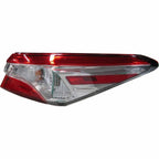Replacement Passenger Outer Tail Light Assembly w/o Smoked Tint w/o Full LED