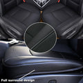 Front Full Surround Seat Cover for Car (Breathable Leather, Black)