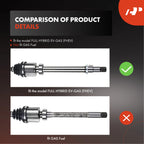Front Right CV Axle Assembly for Toyota Highlander (2014–2019) 3.5L V6