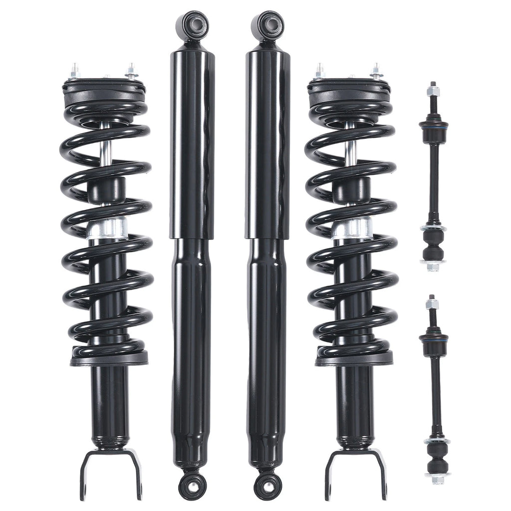 Set of 6 Struts & Sway Bar Link for Dodge Ram 1500 (2009–2010) 4WD