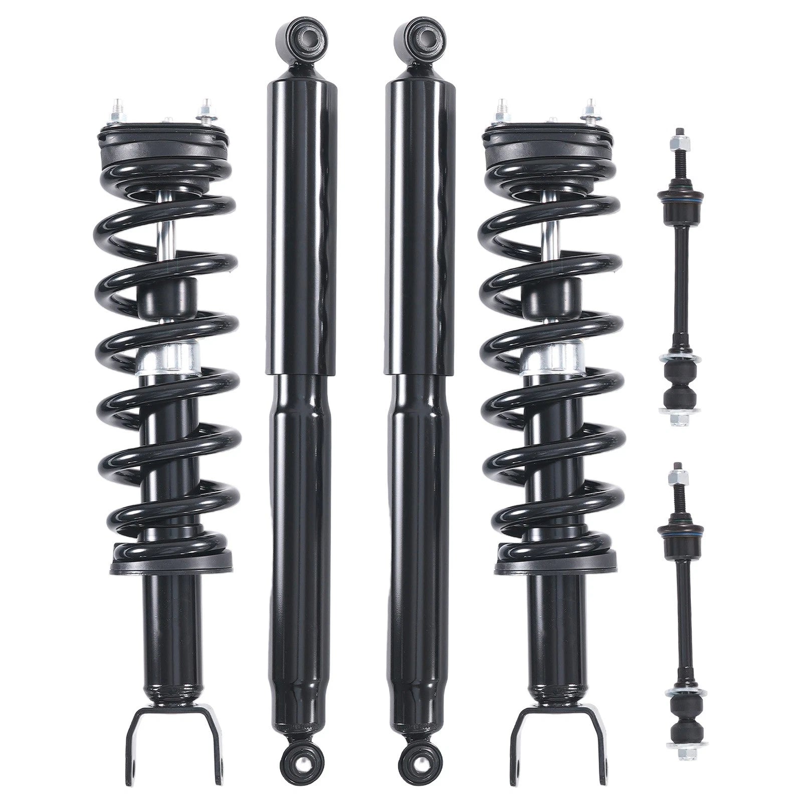 Set of 6 Struts & Sway Bar Link for Dodge Ram 1500 (2009–2010) 4WD
