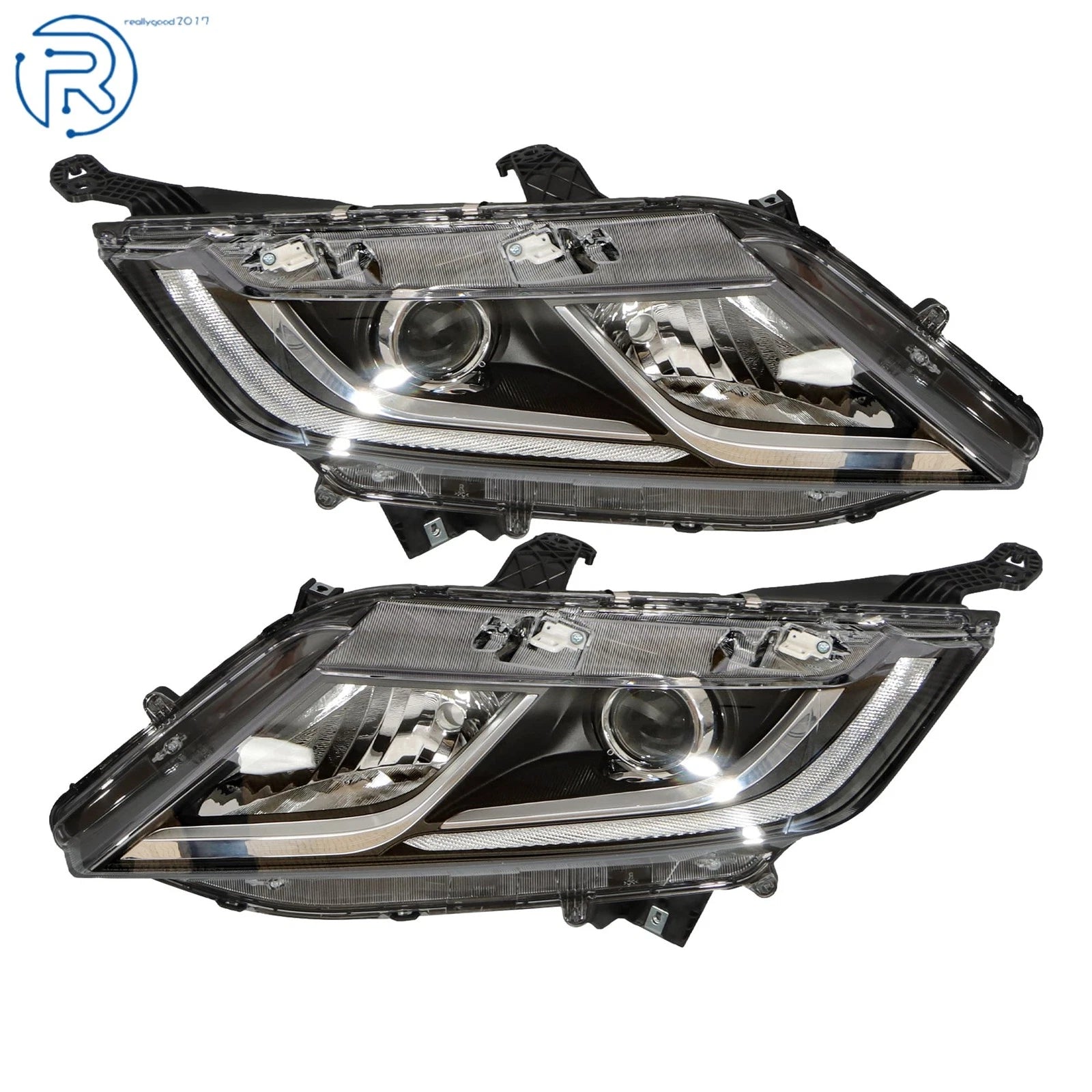 Pair of Projector Headlights for Honda Odyssey (2018-2020) Halogen