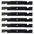 Set of 6 Notched Mower Blades for Bobcat, John Deere 61" Cut Mowers