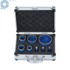 8-Piece Diamond Hole Saw Set for Ceramic & Marble Tiles