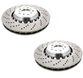 2X 400mm Drilled Brake Disc Rotors for BMW F87 M2 (2016–2021)