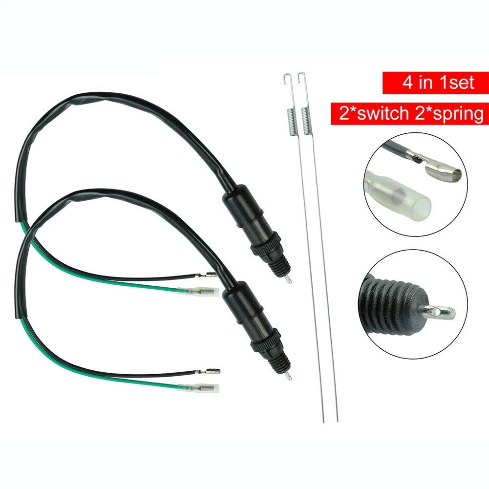 Rear Brake Light Switch Kit for Motorcycle ATV Dirt Bike (Direct Replacement)