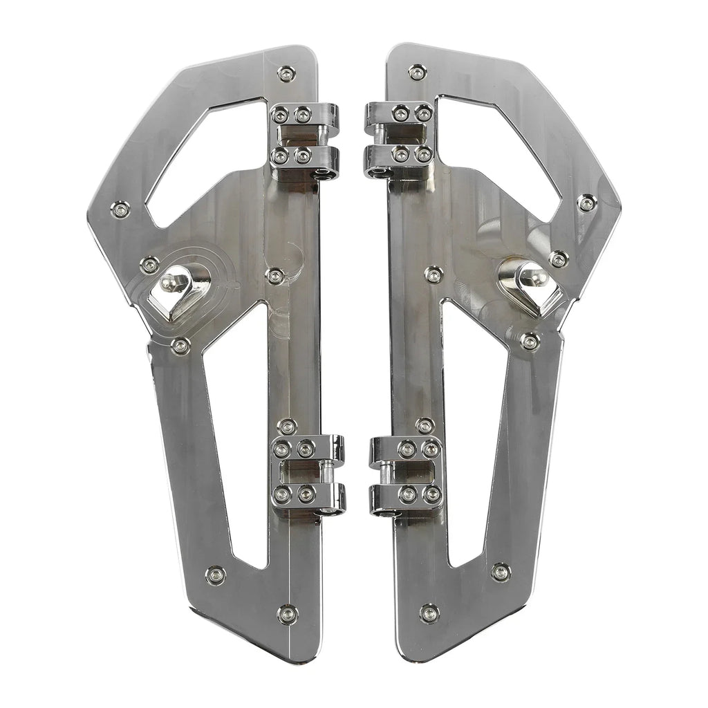 Chrome Driver Floorboards for Harley Street Glide (2014-2024)