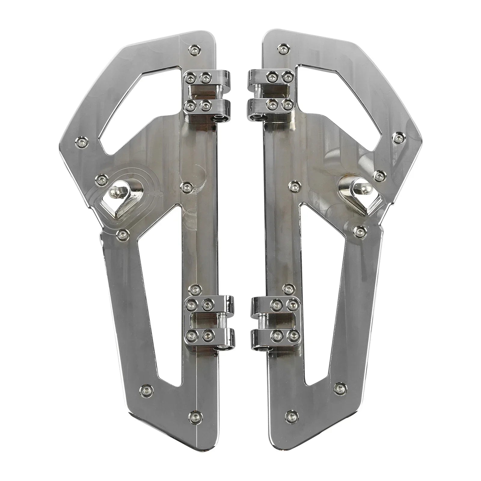 Chrome Driver Floorboards for Harley Street Glide (2014-2024)