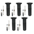 Denso 5 Iridium TT Spark Plugs & NGK Coil Boots Kit for Hummer H3 H3T (2006–2010)