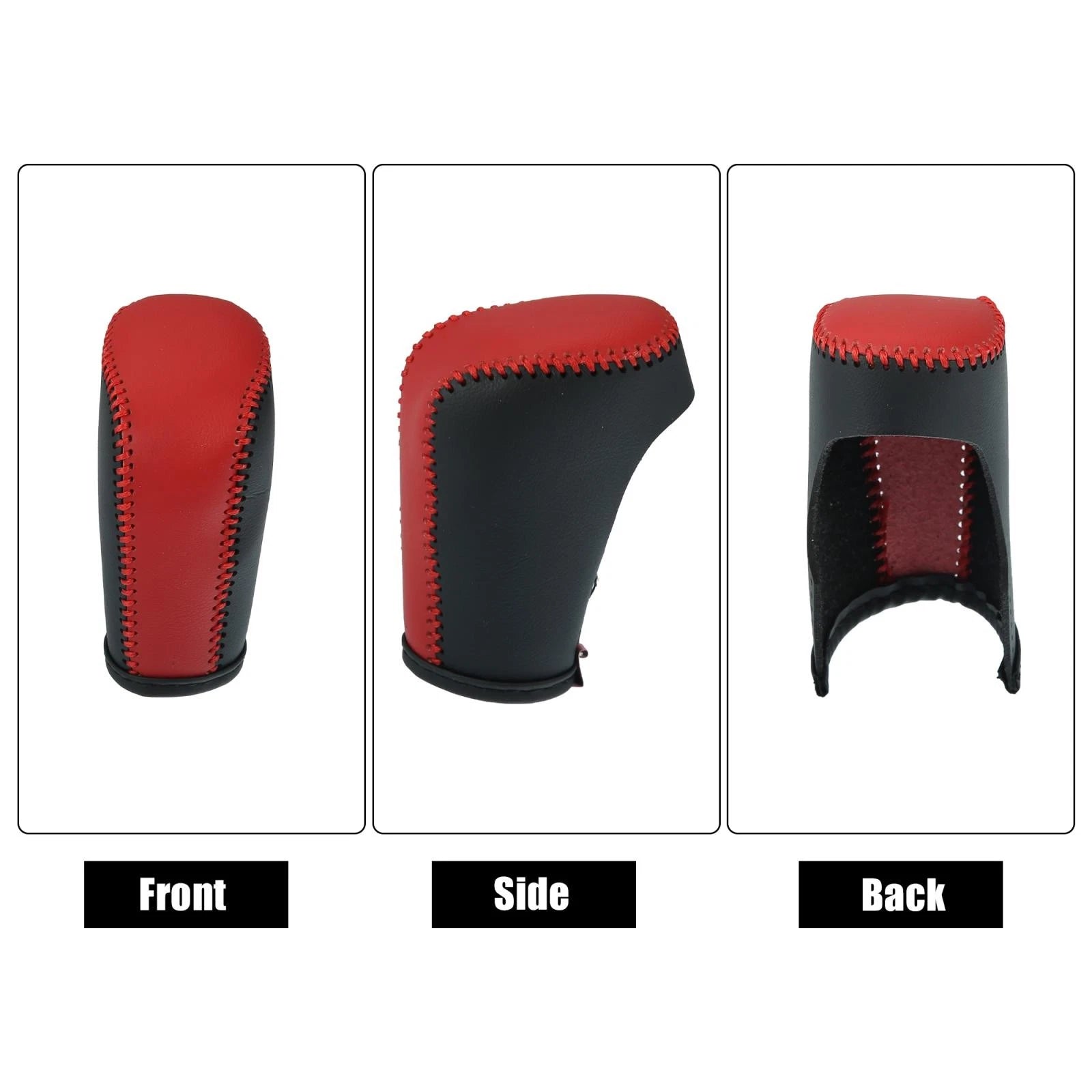 1pc Gear Shift Knob Cover for Honda Accord (2018–2022) Black Red 743151442229