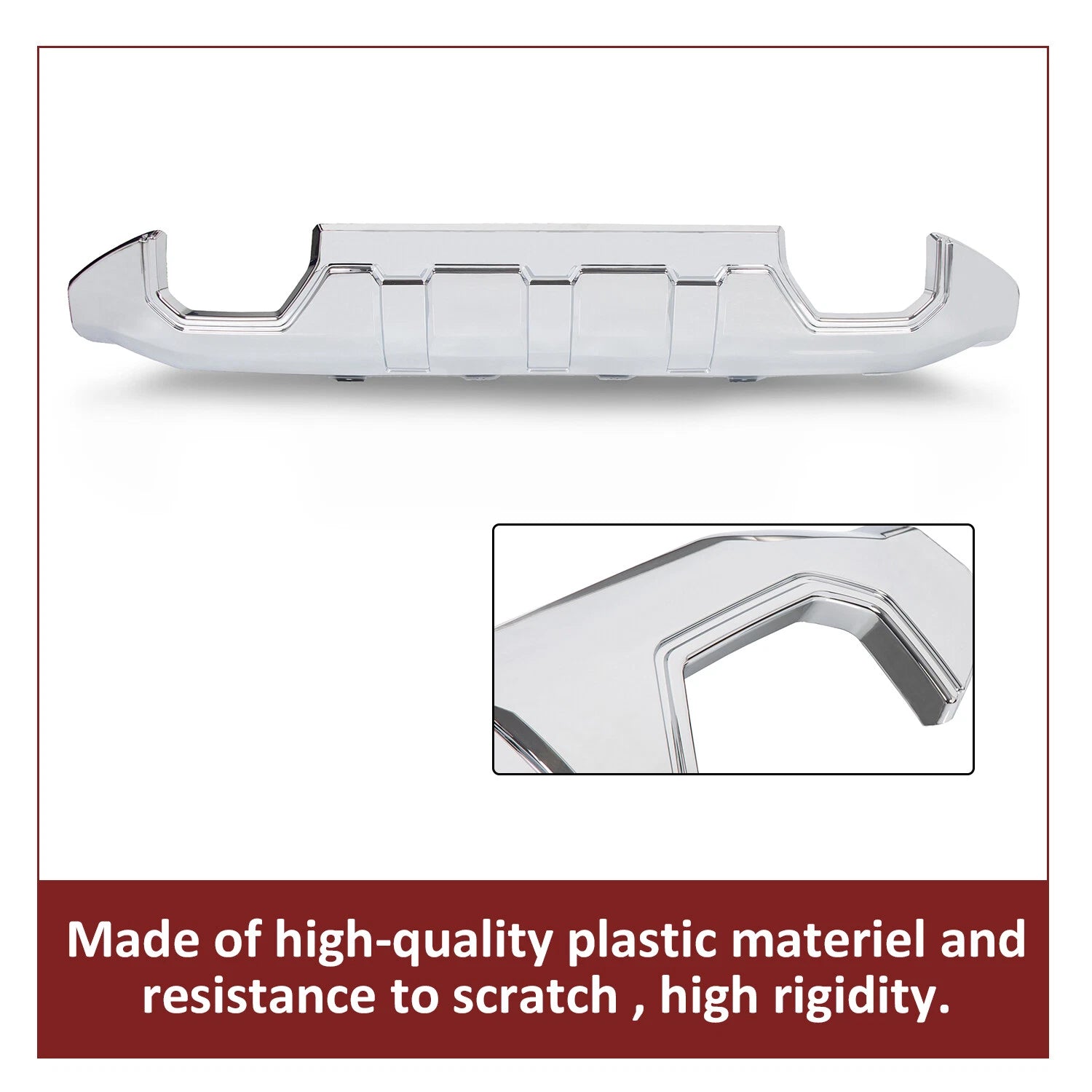 Front Bumper Skid Plate Valance for GMC Sierra 1500 (2016–2019) Chrome