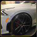 2Pcs Black Soft TPU Racing Side Fender Vents Cover Trim Universal