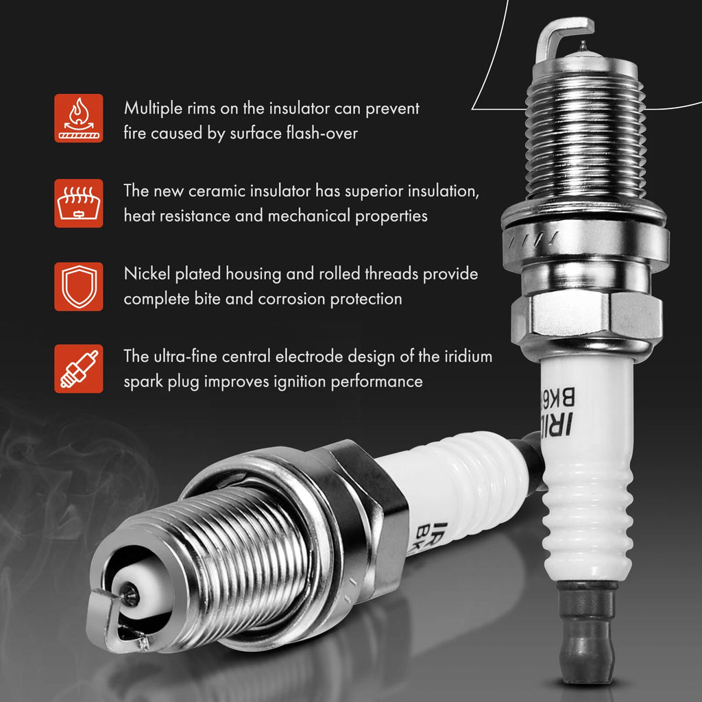 4x Ignition Coil & 4x Iridium Spark Plug for Toyota Corolla (2009-2017)