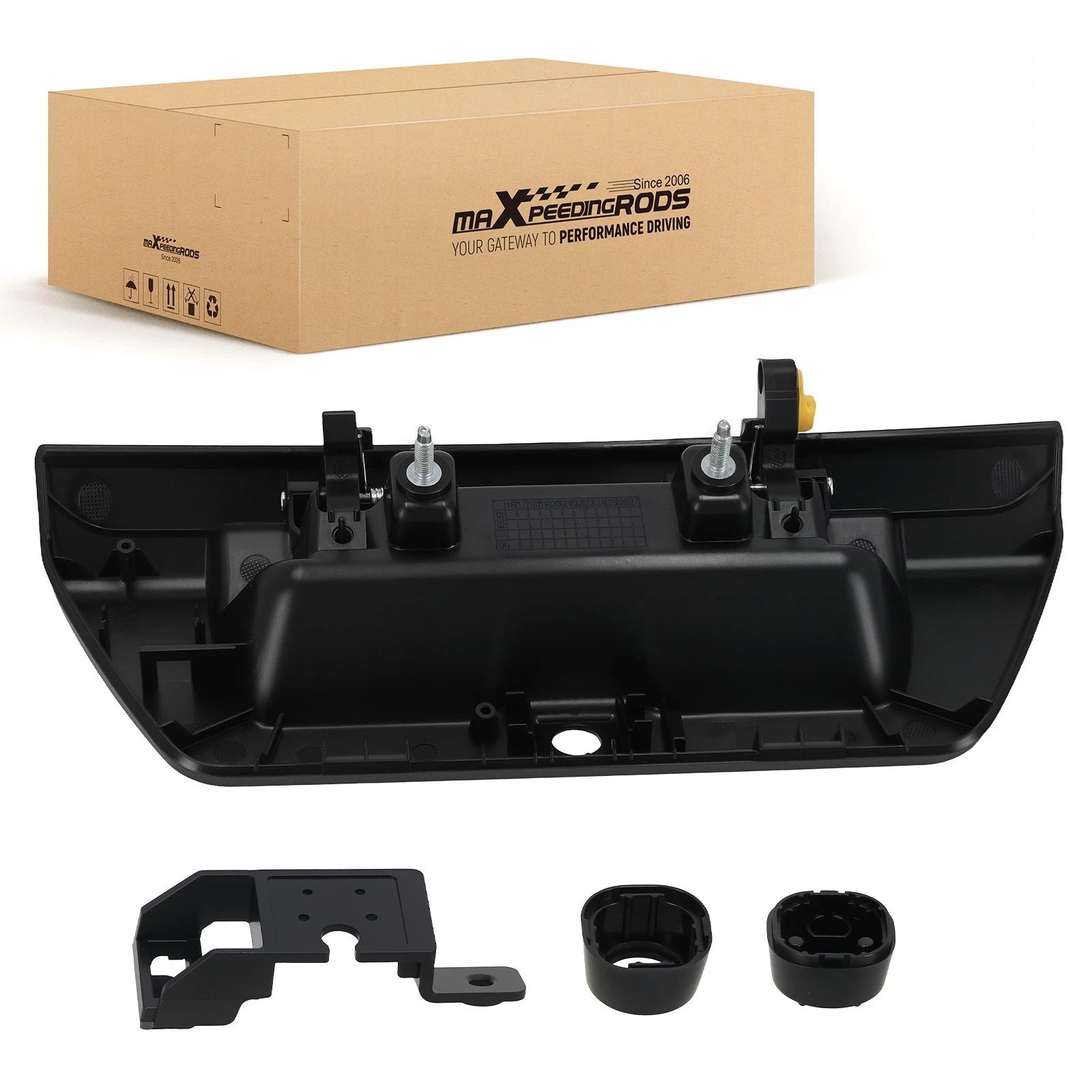 Rear Black Tailgate Handle for Ford F-150 (2015–2017) with Camera Hole