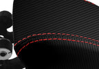 Console Lid Armrest Cover for Chevrolet Cruze (2016–2018) Carbon Fiber Red Stitch