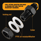 6AN Bulkhead Straight Fitting for Universal Vehicle Pipeline (1-Piece)
