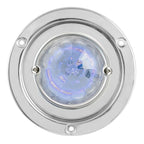 LED Light Flange Bezel Mount Clear Lens Replacement for Universal 4-3/8"