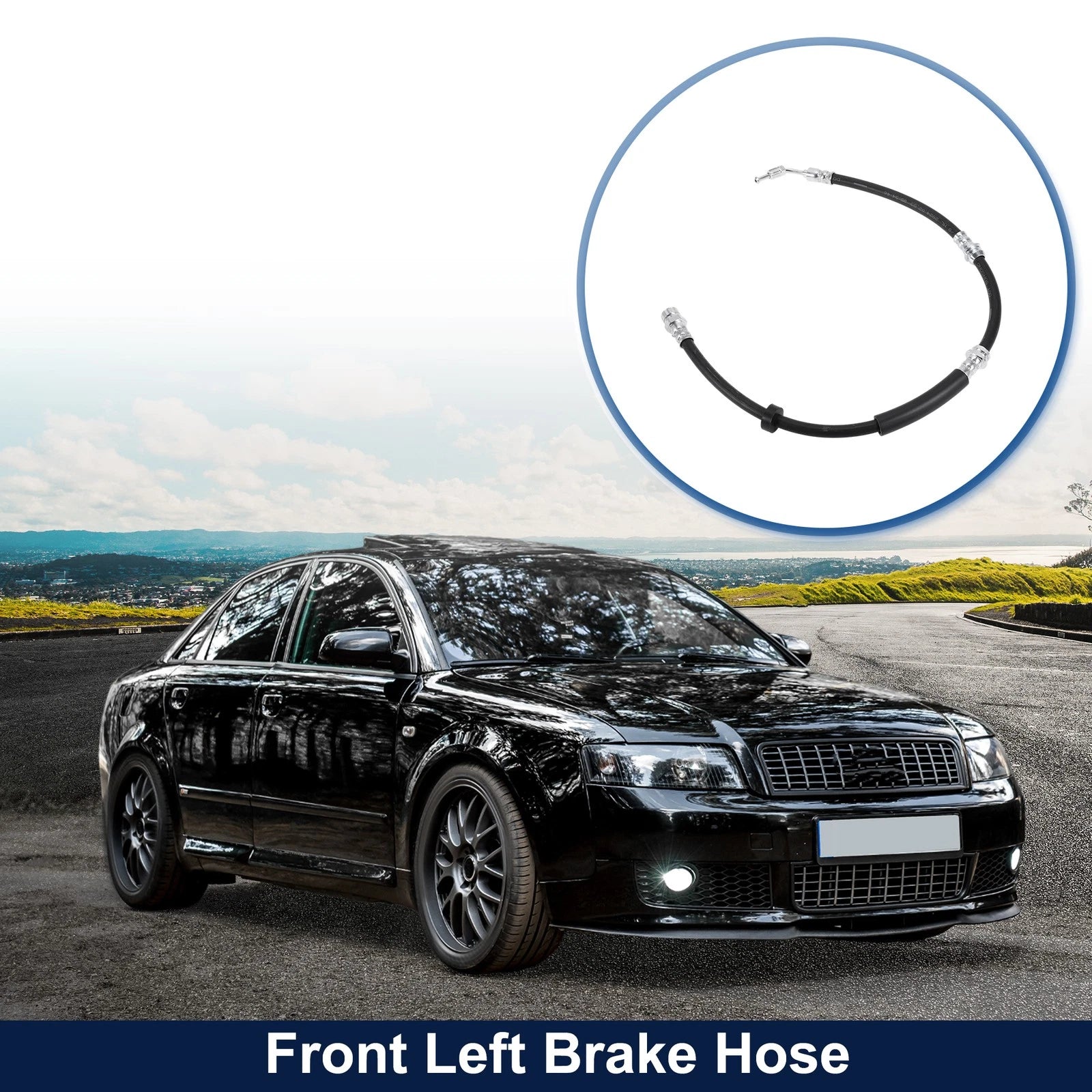 Front Left Brake Hose for Audi A4 (2017–2024) No. 8W0611707G