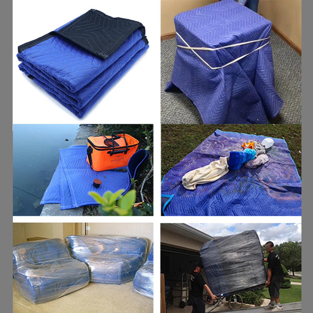 12 Pcs Thick Furniture Moving Packing Blanket for Protection Pads