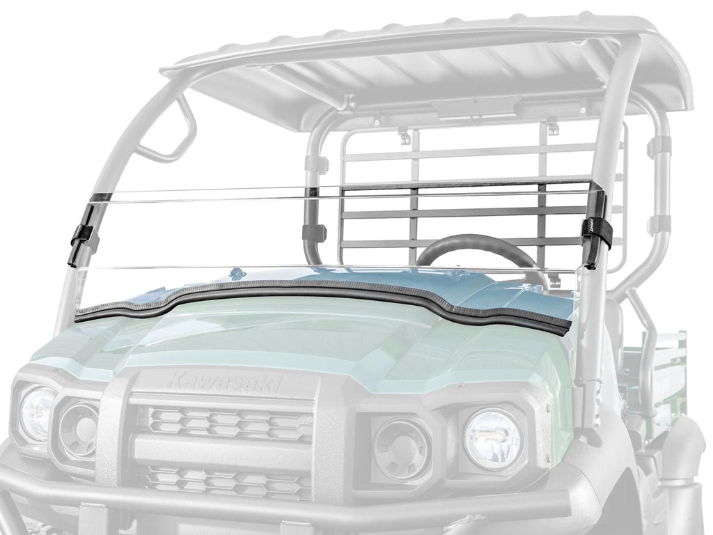 Clear Polycarbonate Half Windshield for Kawasaki Mule SX (2017–2023)