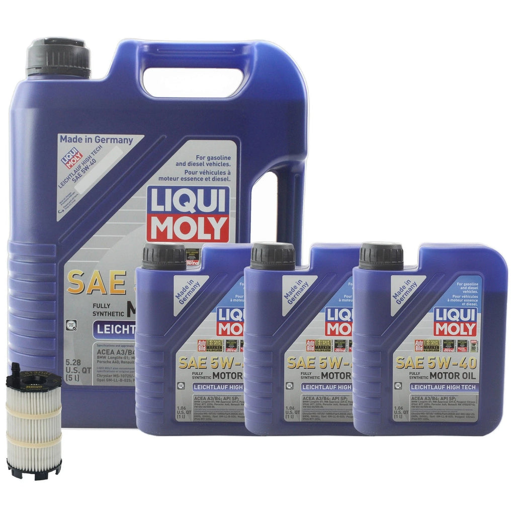 Engine Oil Change Kit for Audi A8 Quattro (2000–2002) - 8L LiquiMoly 5W40, Hengst