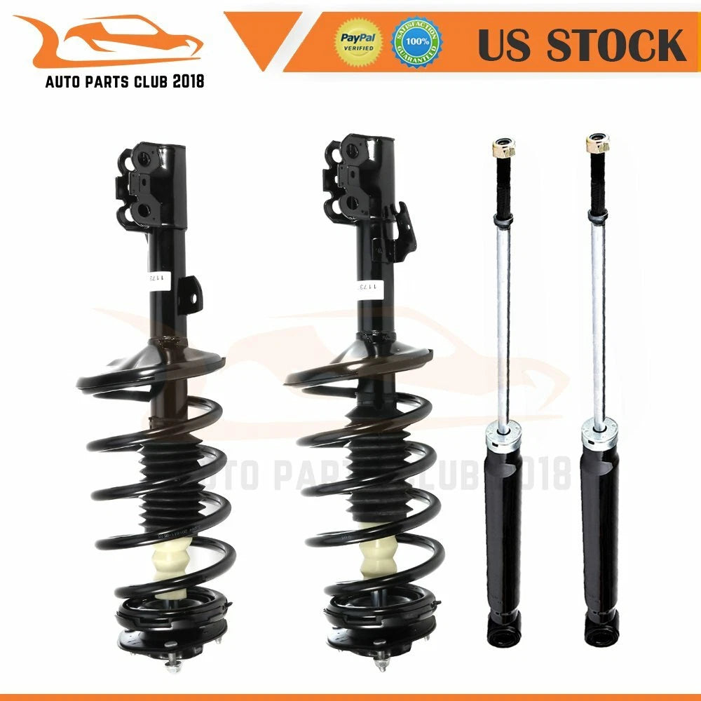 Set of 4 Quick Complete Struts & Rear Shocks for Toyota Sienna (2004–2006)