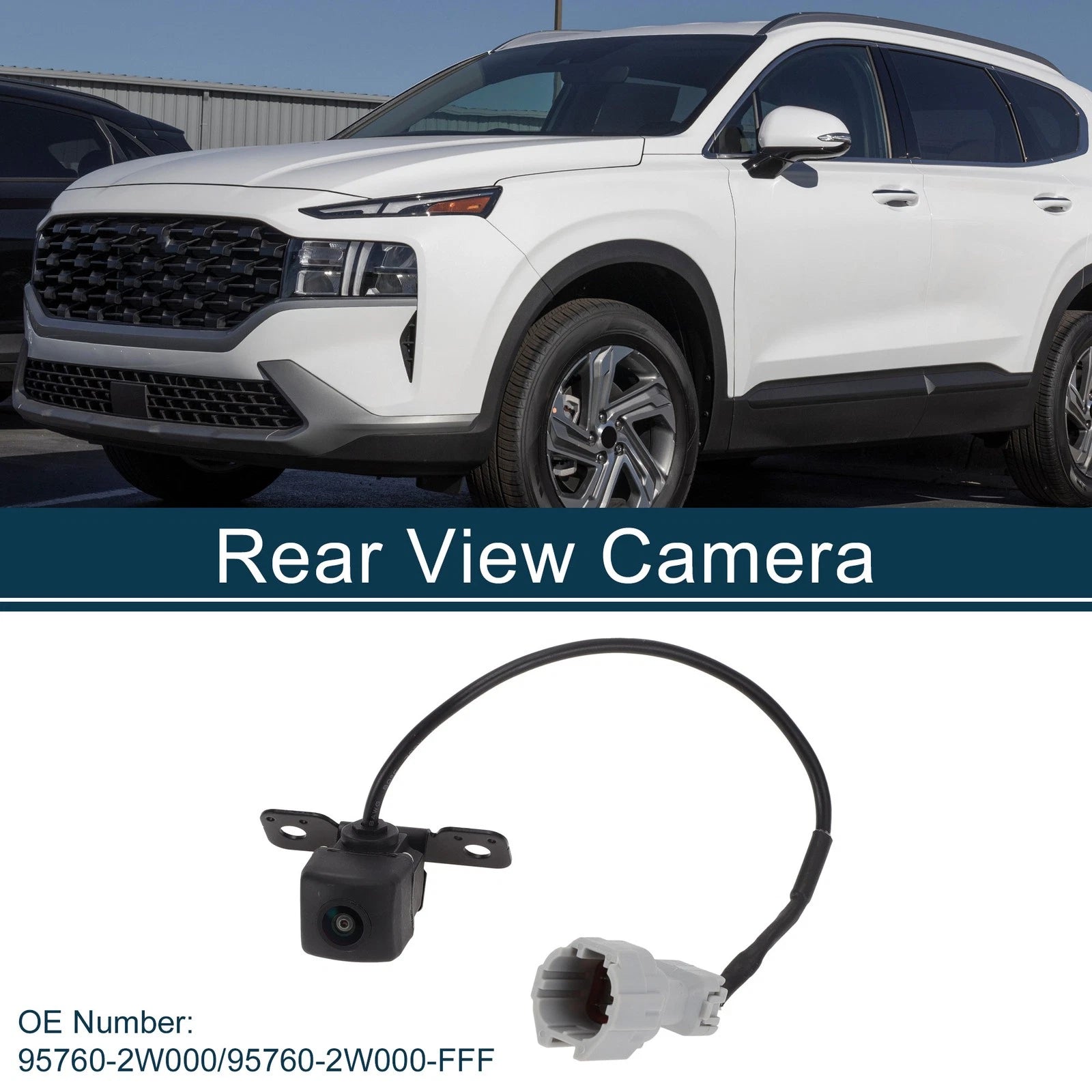 Rear View Camera for Hyundai Santa Fe Sport (2013–2019) 120-180 Degree