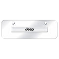 Chrome Name on Chrome Mini License Plate - Officially Licensed for Jeep