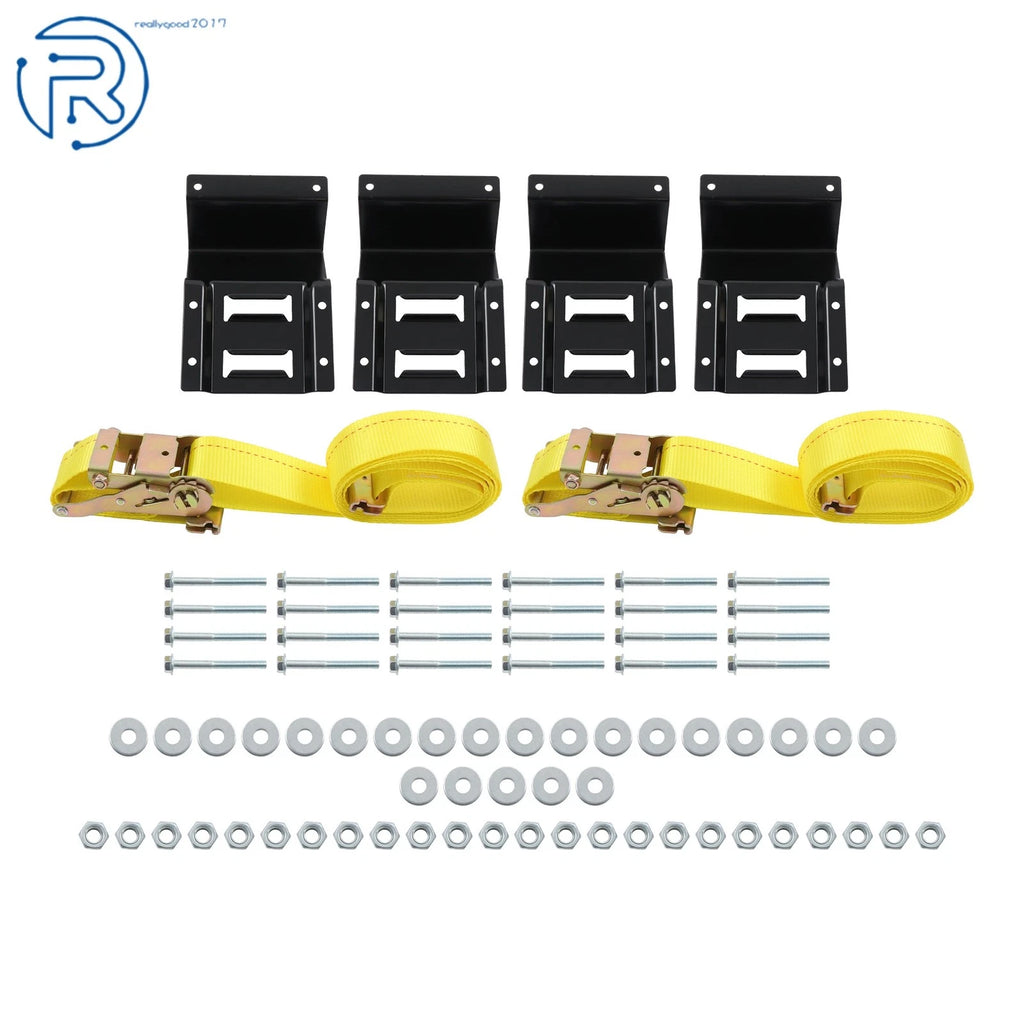 E Track System with 9' Ratchet Straps for Trailer ATV (2010–2023)