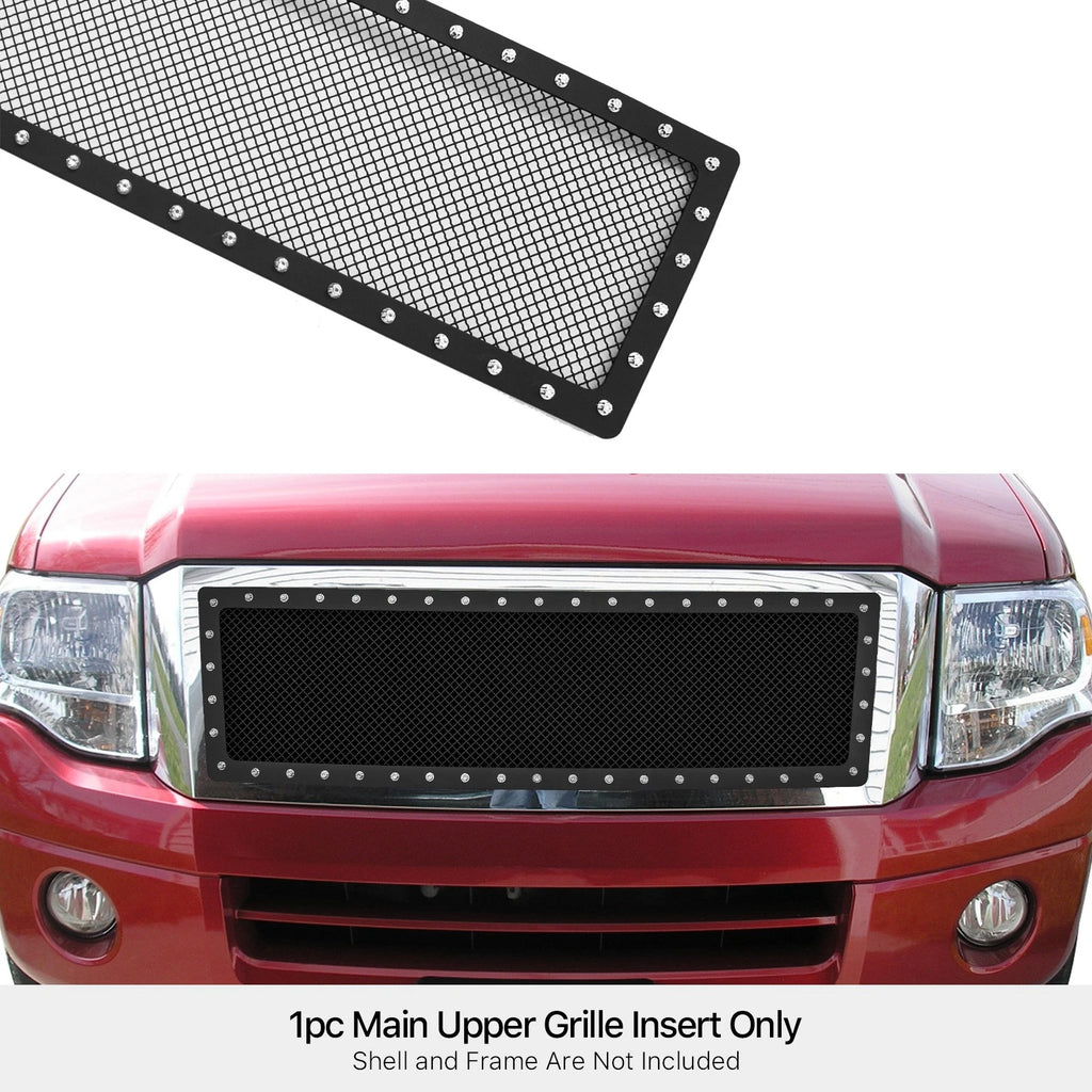 Upper Black Mesh Grille for Ford Expedition (2007-2014)