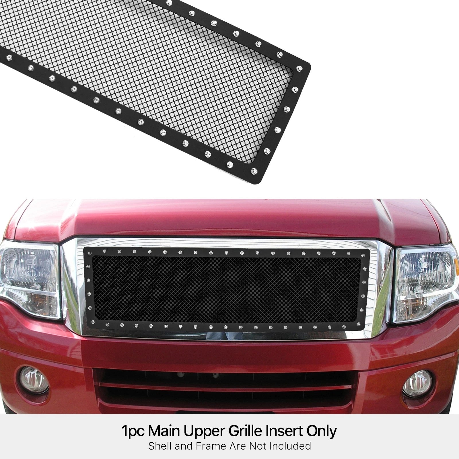 Upper Black Mesh Grille for Ford Expedition (2007-2014)