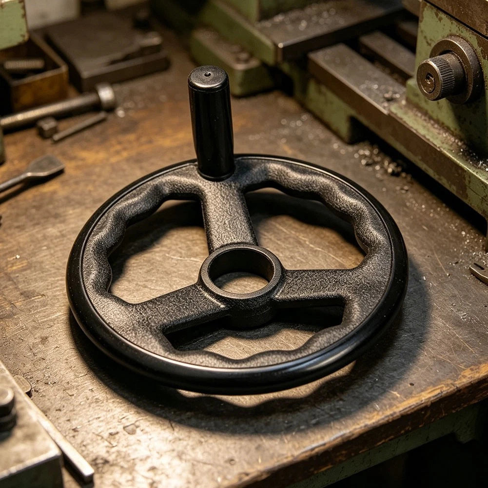 Plastic Steel Handwheel for Machinery with 6mm Metric Thread (1PC)