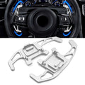 Silver Steering Wheel Shift Paddles for VW Golf R GTD GTE MK7 (2013-2018)