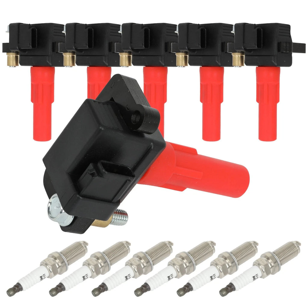 6 Ignition Coils + 6 Spark Plugs for Subaru Legacy Outback (2010–2019) H6 3.6L