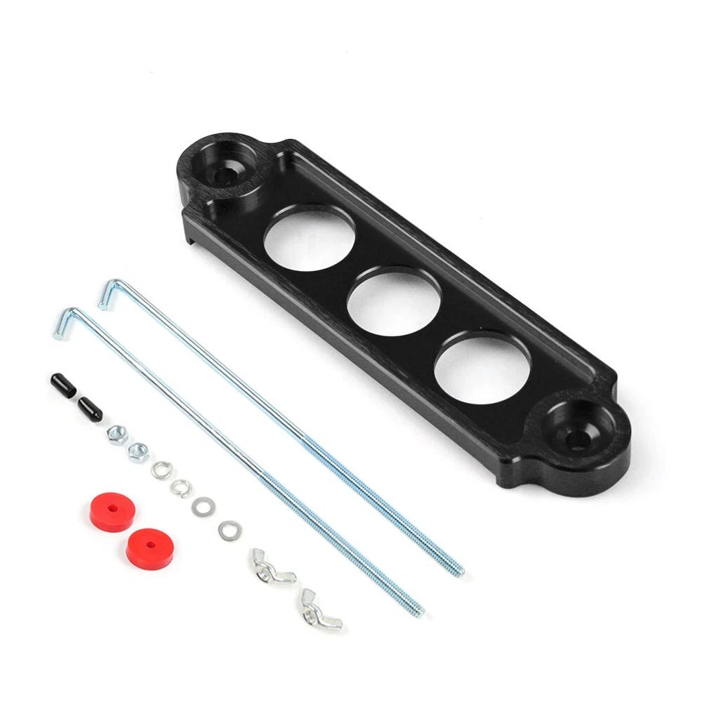 Car Battery Hold Tie Down Mount + 10" J-Hook Bolt for Honda Civic/CRX (1988–2000)