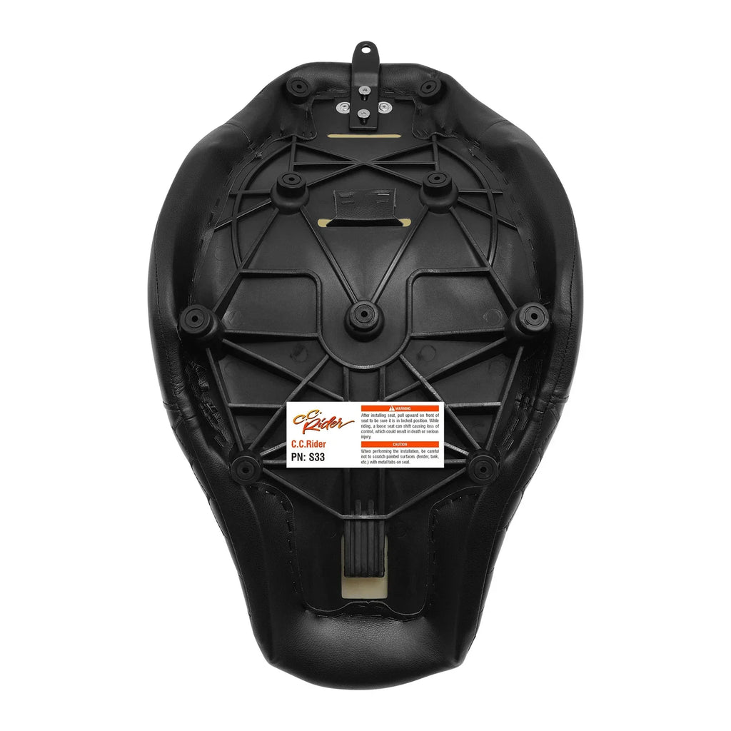 Black Driver Solo Seat for Harley Softail Low Rider FXLR FXLRS FXLRST (18-25)