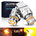 2X LED 3157 3156 Amber Indicator Turn Signal Light Bulb for