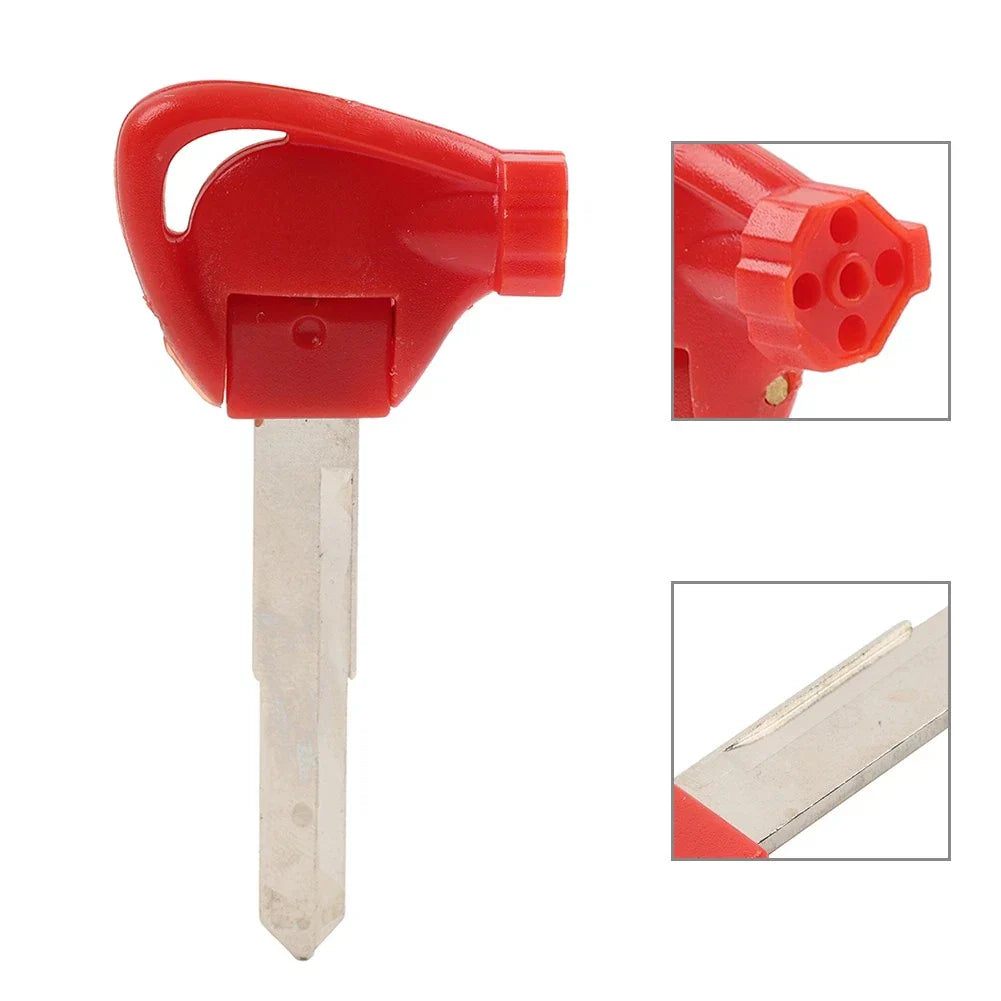 Red Uncut Ignition Key Blank for Yamaha Motorbike Scooter