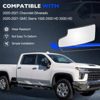 Left Towing Lower Convex Mirror Glass for Chevy Silverado GMC Sierra (2020-2021)