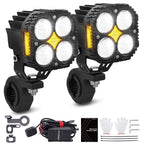 120W LED Auxiliary Spotlight for Motorcycle ATV UTV Pickup (IP67)