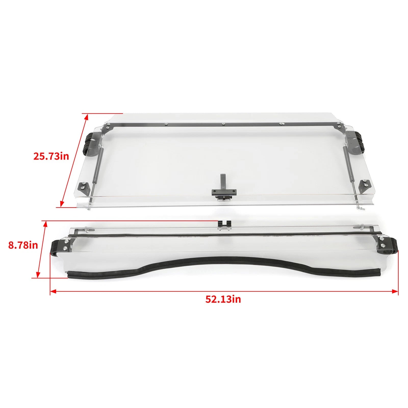 Front Flip Windshield for Kawasaki Mule Pro MX (2019–2025) Scratch Resistant