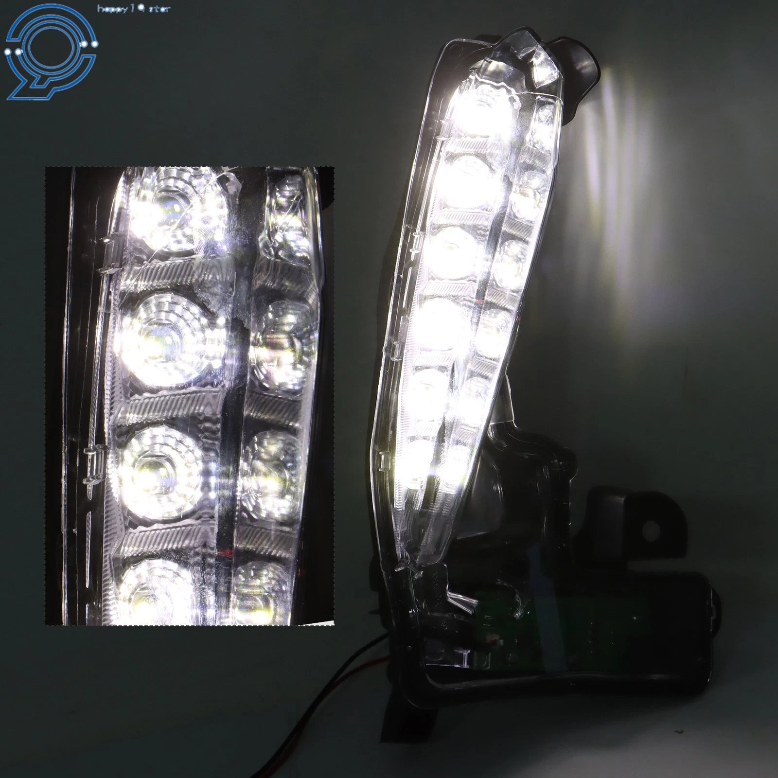 Fog Lamp DRL Light for Toyota Corolla SE XSE (2017-2019) LED Black