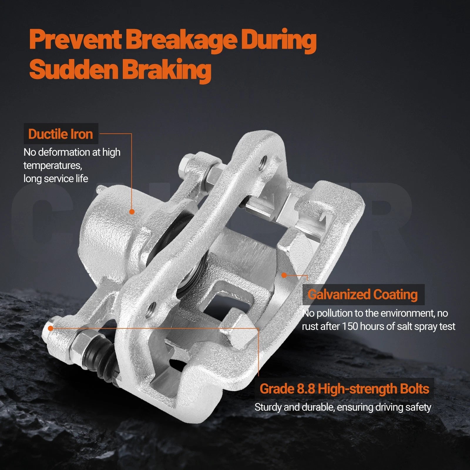 2X Rear Disc Brake Calipers w/ Bracket for Hyundai Sonata (2008–2010)