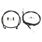 14" Black Stainless Cable Brake Line Kit for Harley Softail (2016–2017)