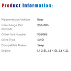 Driveshaft Assembly for Jeep Wrangler (1997-2006)