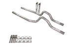 Dual Exhaust Kit 2.5" No Muffler Rear Exit SW Tips for GM C/K 10 (1981–1987)