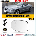 Left Side Heated Mirror Glass for Mercedes-Benz CLK350 (2006–2009) OE 2098100121