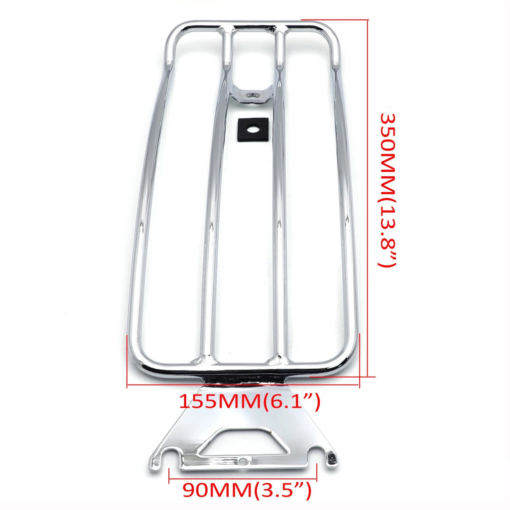 Chrome Luggage Rack for Harley Softail FXST (1998–1998) & Fatboy FLSTF (2005)