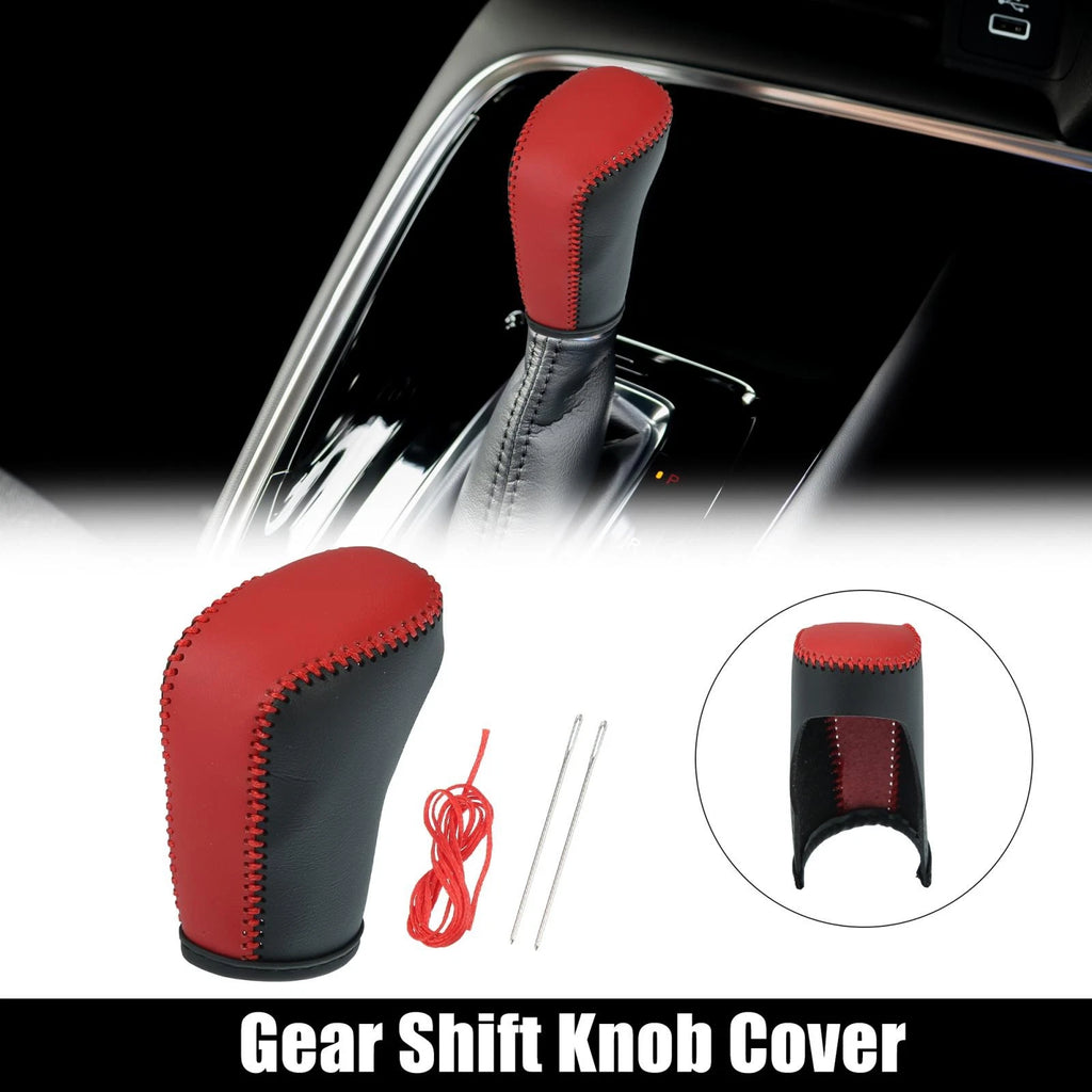 1pc Gear Shift Knob Cover for Honda Accord (2018–2022) Black Red 743151442229